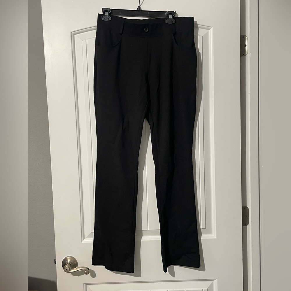 Willit Women's Pants w/Stretch Golf, Hiking Quick Dry Lightweight, Black NWT
